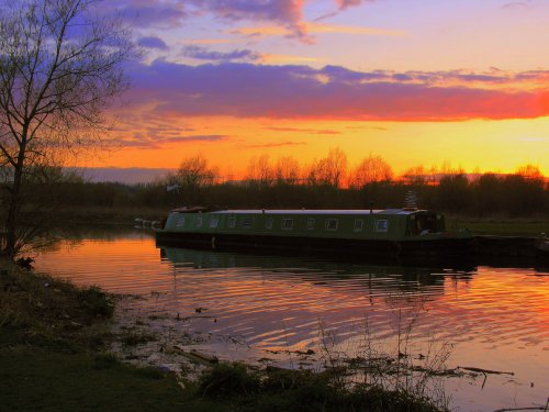 Sunset on the River Soar, Thurmaston
