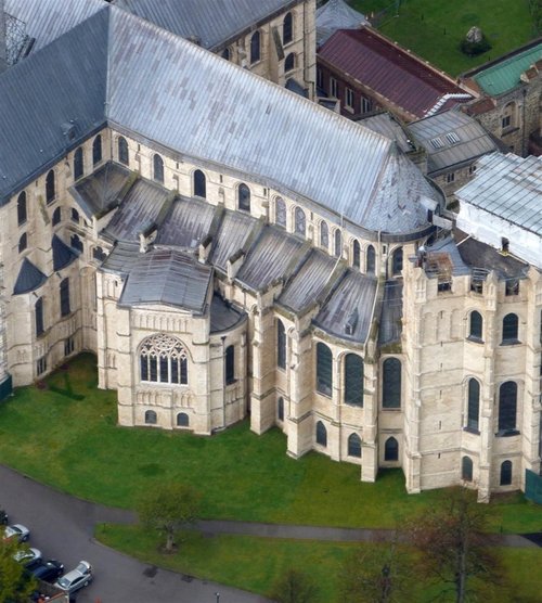 Canterbury Cathedral from the air