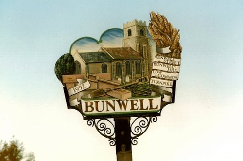 Bunwell Village Sign