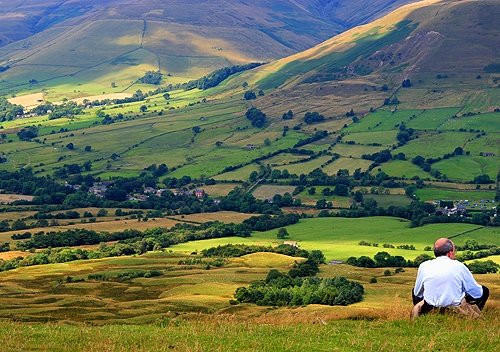 Sitting on Mam Tor