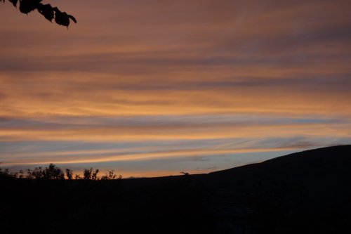 Sunset over the Peak District