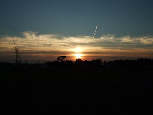 Sunset at campsite