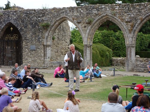 Falconry at the Abbey Cloisters
