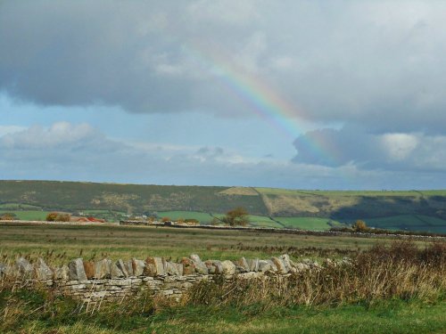 Rainbow over the Purbeck downs
