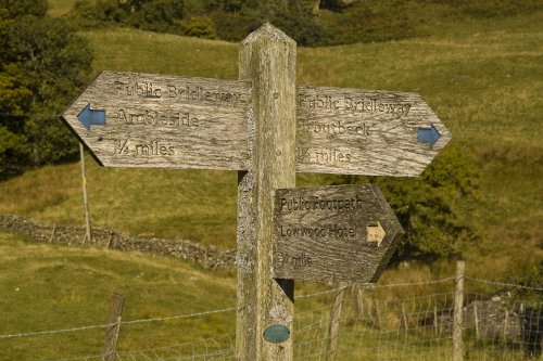 Skelghyll 10 signpost