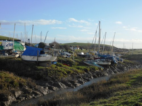 Uphill boat yard