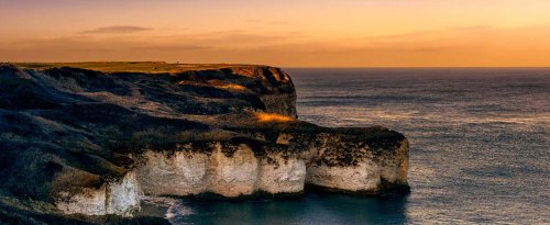 Last light at Flamborough Head