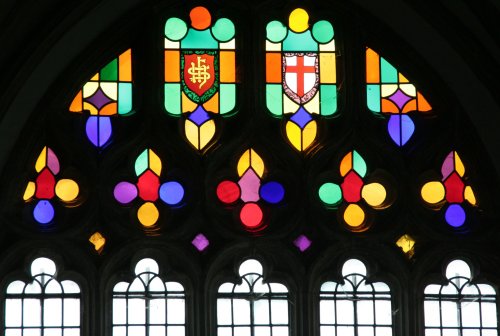 St. Cyriac Church Stained Glass (4) - Lacock - July, 2008