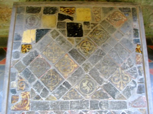 Lacock Abbey Floor Tiles - June, 2003