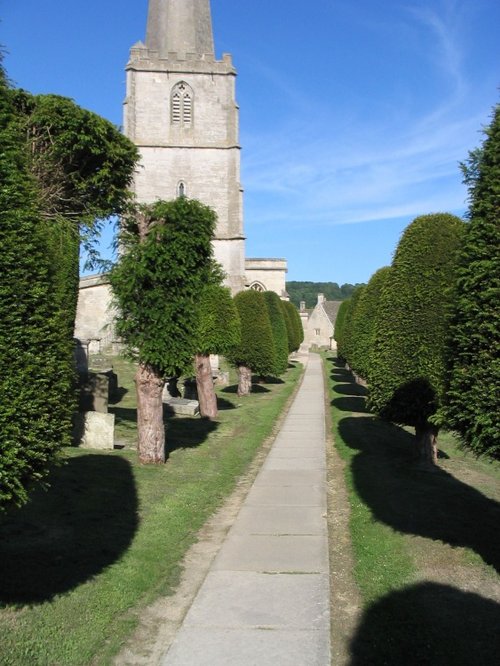 Painswick - St. Mary's Church Yard and Yew Trees - June, 2003