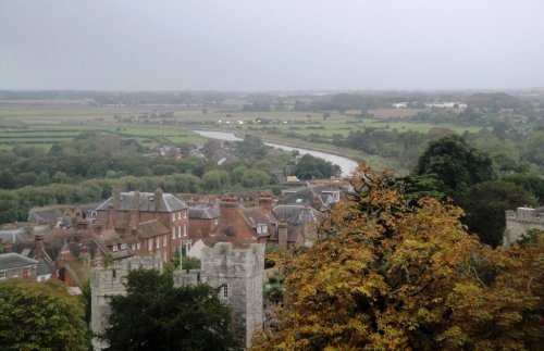 View from Arundel Castle keep