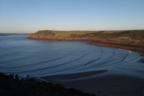 Manorbier Bay.