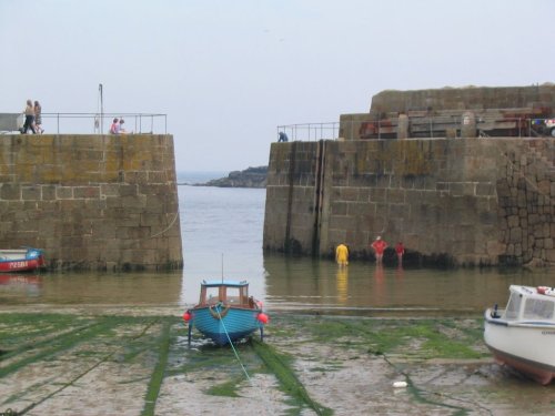 Mousehole Harbour - Tide Coming? or Going? - June 2003