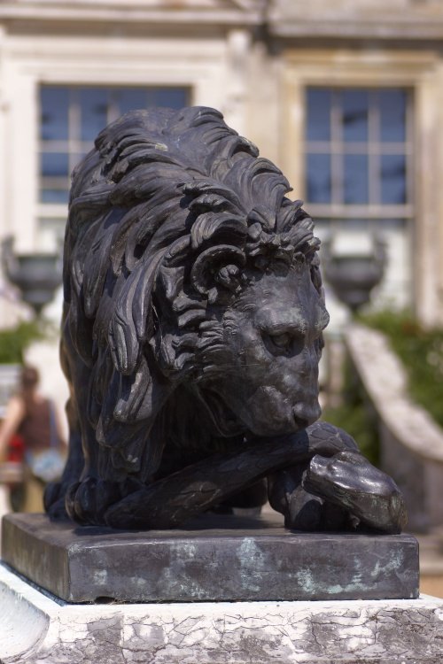Statue of lion and serpent, Kingston Lacy