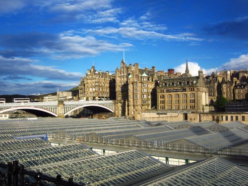 Edinburgh, view for Waverley Station