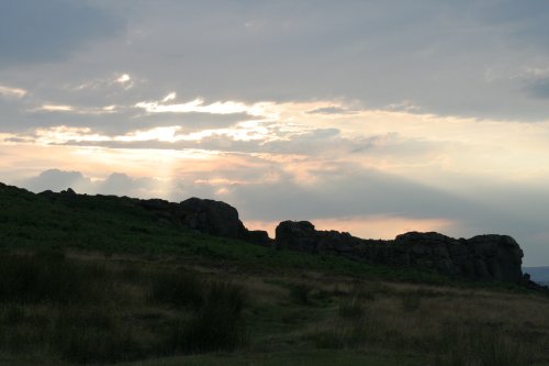 Sunset at Cow and Calf - Ilkley