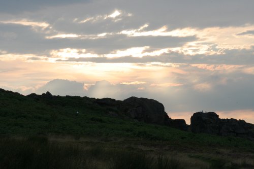 Sunset (2) at Cow and Calf - Ilkley