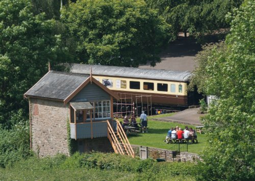 Signalbox and Carriage, Tintern.