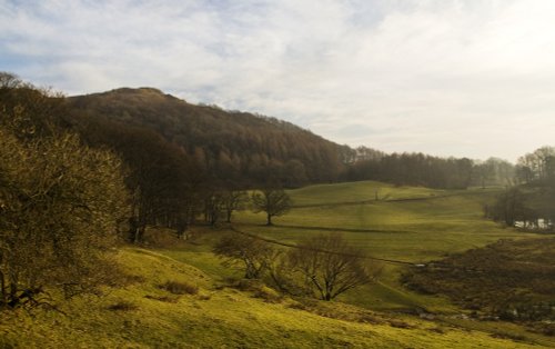 Cottage view at Loughrigg tarn
