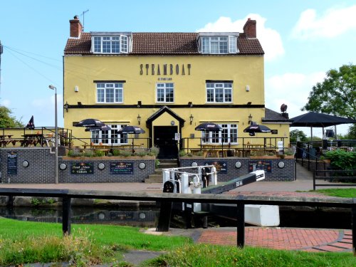 The Steamboat public house at Trent Lock, Sawley, Derbyshire