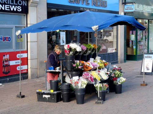 The Flower Seller market place Loughborough