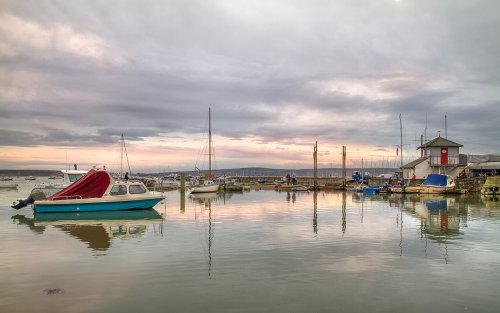 Still morning at Keyhaven.