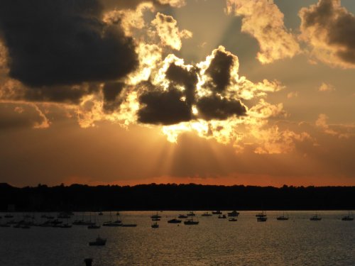 The end of another nice day!