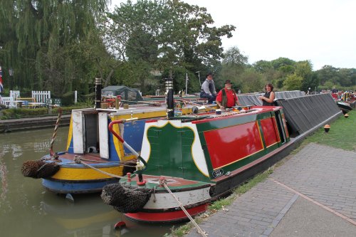 Canal Barges at Stoke Bruern on the Grand Union Canal