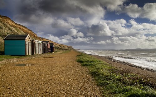 BEACH HUTS AT BARTON ON SEA
