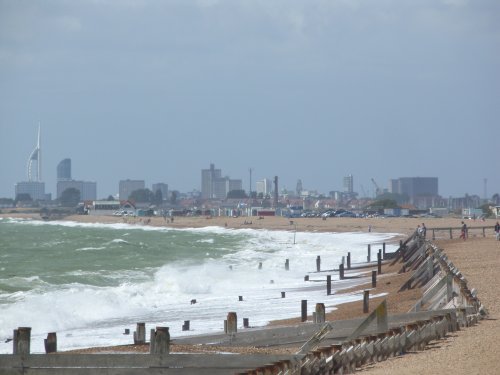 Rough sea at Hayling, 11th August 2014