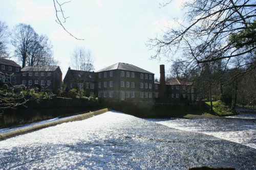 The Old Mill, now private apartments, on the River Nidd at Knaresborough.