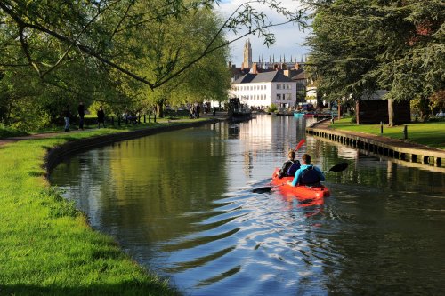 Paddling on the River Cam