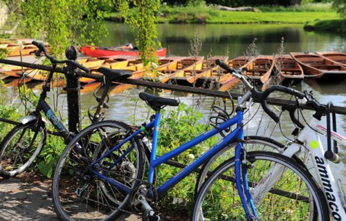 Cambridge punts and bikes