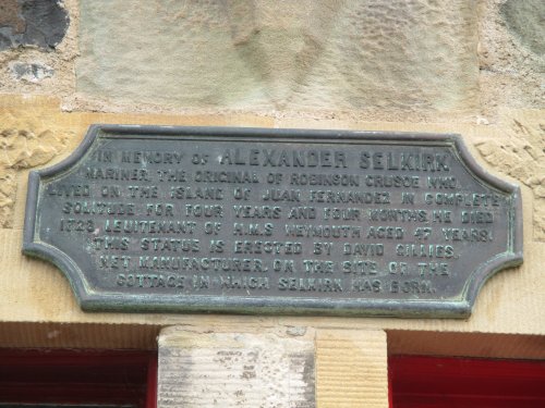 Robinson Crusoe Plaque.