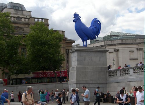 Blue Chicken Trafalgar Square.