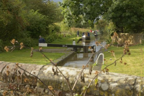 Allens Lock after Rain, Oxford Canal at Upper Heyford, Oxfordshire