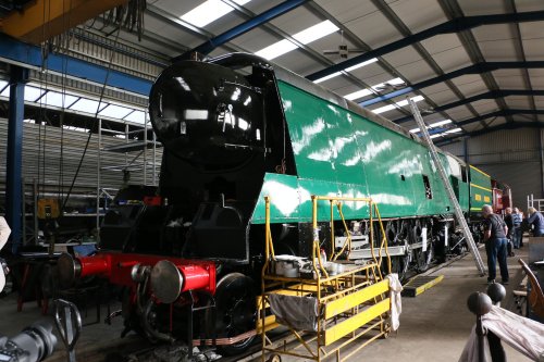 92 Squadron Battle of Britain Class Locomotive at Wansford