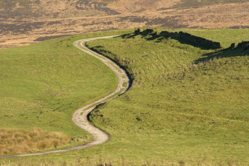 Lane in the Peak District National Park near Wincle, Cheshire