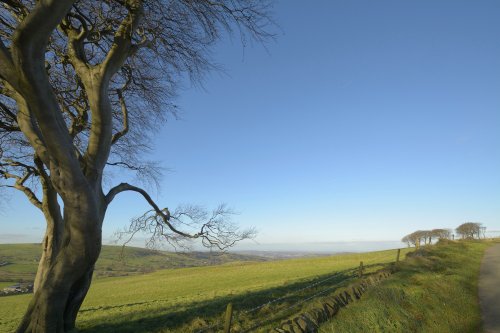 View over Macclesfield from near Wincle, Cheshire
