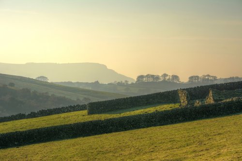 Farmland and Skyline at Burntcliff Top, Cheshire