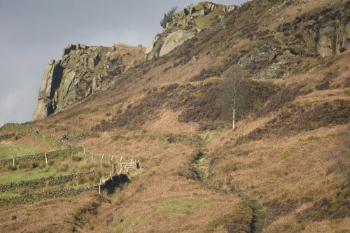 Long Shot of The Roaches, Upper Hulme, Staffordshire Moorlands