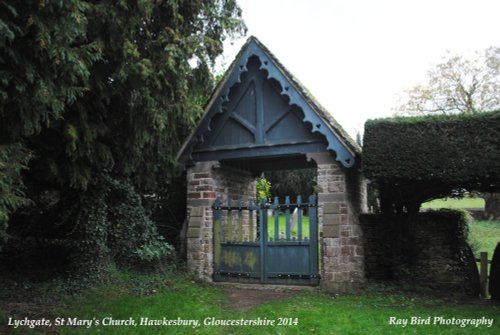 Lychgate, St Mary's Church, Hawkesbury, Gloucestershire 2014