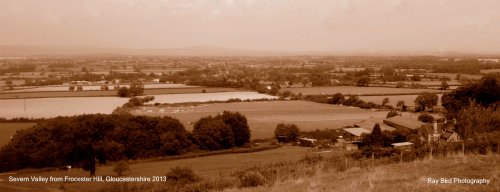 Severn Valley from Frocester Hill, Gloucestershire 2013