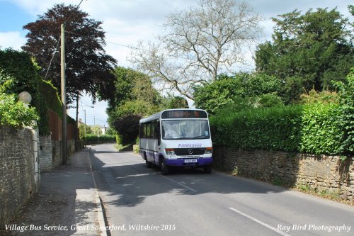 Rural Bus Service, Great Somerford, Wiltshire 2015