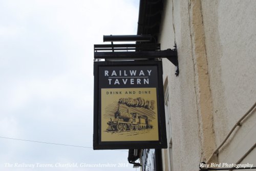 Railway Tavern Sign, Wotton Road, Charfield, Gloucestershire 2014