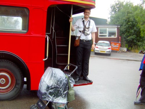 Conductor vintage routemaster 339 service who posed for this picture