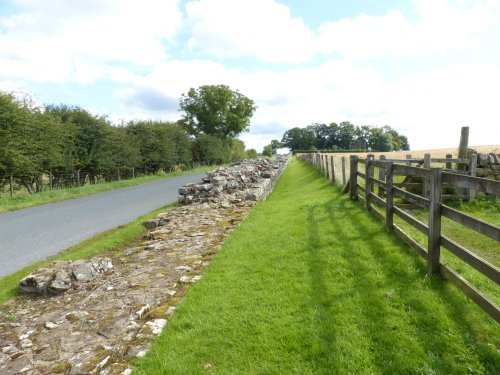 Hadrian' Wall near Birdoswald Cumbria