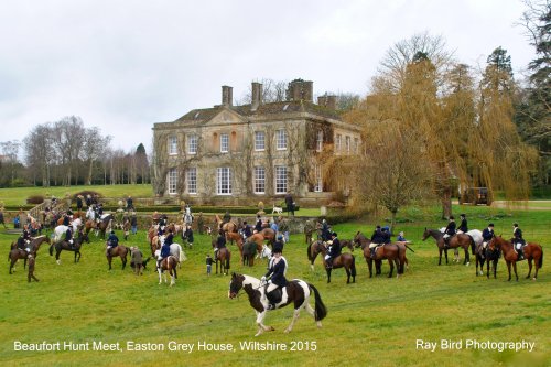 Beaufort Hunt Meet, Easton Grey House, Wiltshire 2015