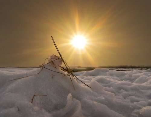 Winters Sunburst over the Ctayford Marshes