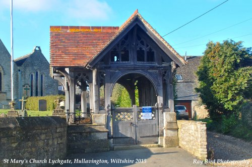Lychgate, St Mary's Church, Hullavington, Wiltshire 2015
